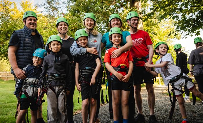 The high ropes course is fun for everyone!